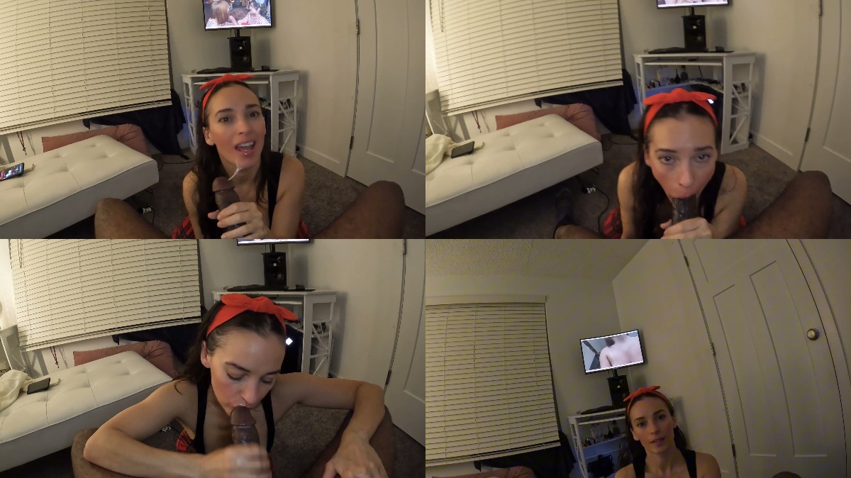 [BeckyWhyte] POV Girlfriend Brutally Drains Your Cock While Watch VR Porn [2160p]